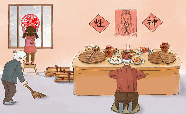 中國傳統(tǒng)節(jié)日,小年,小年的由來,小年的習(xí)俗,施奈仕.gif